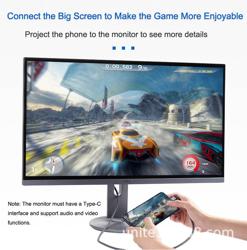 0.5m/1.64ft 1.0m/3.28ft 1.5m/4.92ft USB 3.2 Type C to Type C 90 Degree Cable USB C to USB-C Gen2 Nylon Wire 100W PD Fast Charging Data Cable 4K HD For Macbook Pro Air Samsung S20 Phone Charger Cord