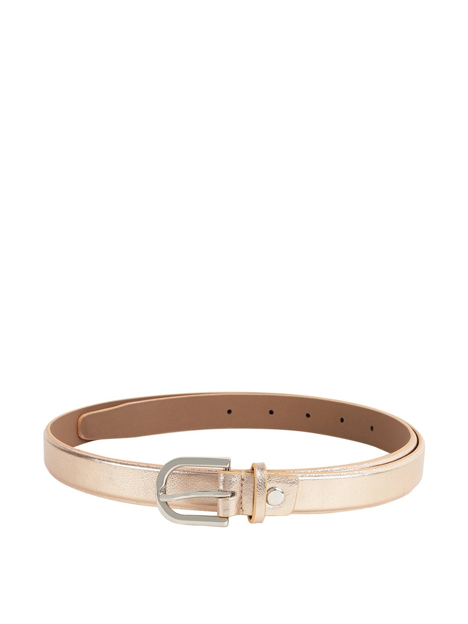 Alvaro Castagnino Gold Narrow Belt for Women