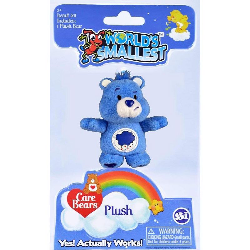 Super Impulse Worlds Smallest Care Bears Mini Plush Toy | Grumpy Bear