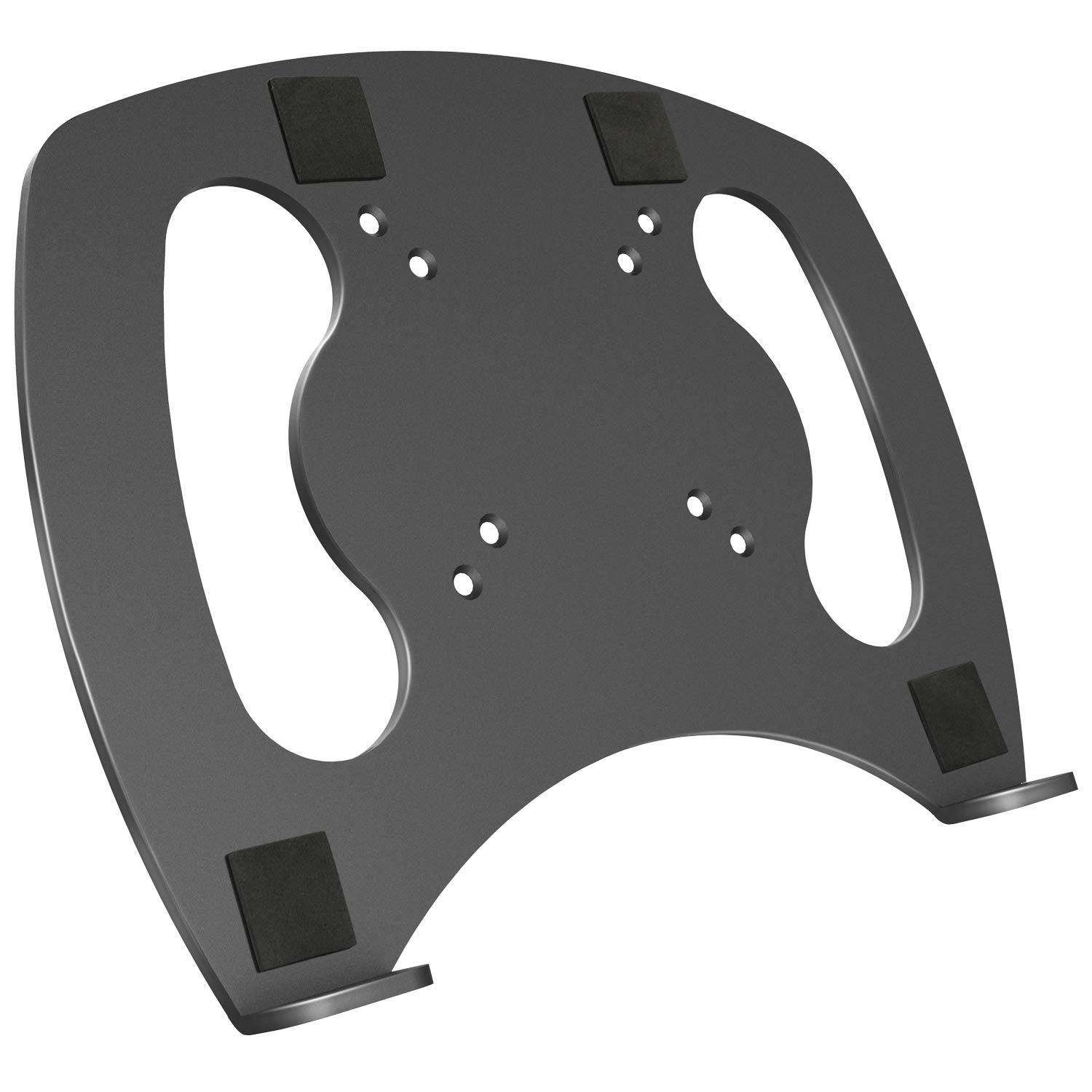 Laptop Tray Steel Notebook Holder for Monitor VESA Mount Stand Fits VESA 100x100 mm Mounting Holes, 22lbs Capacity with Vented Cooling Platform