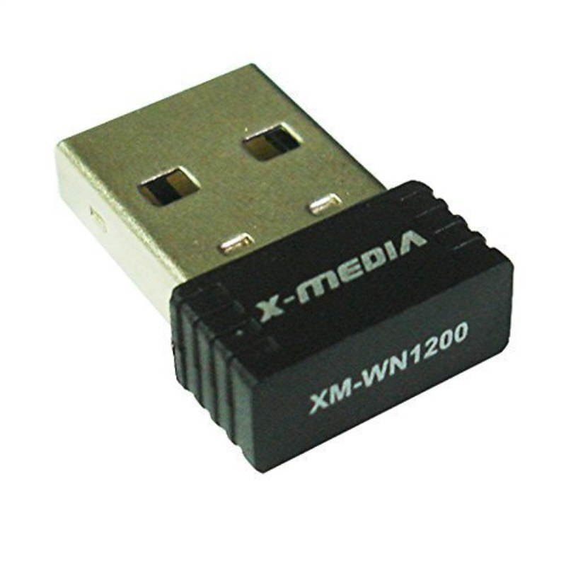 X-Media XM-WN1200 150Mbps Wireless-N USB 2.0 Ultra Mini Adapter - Retail Hanging