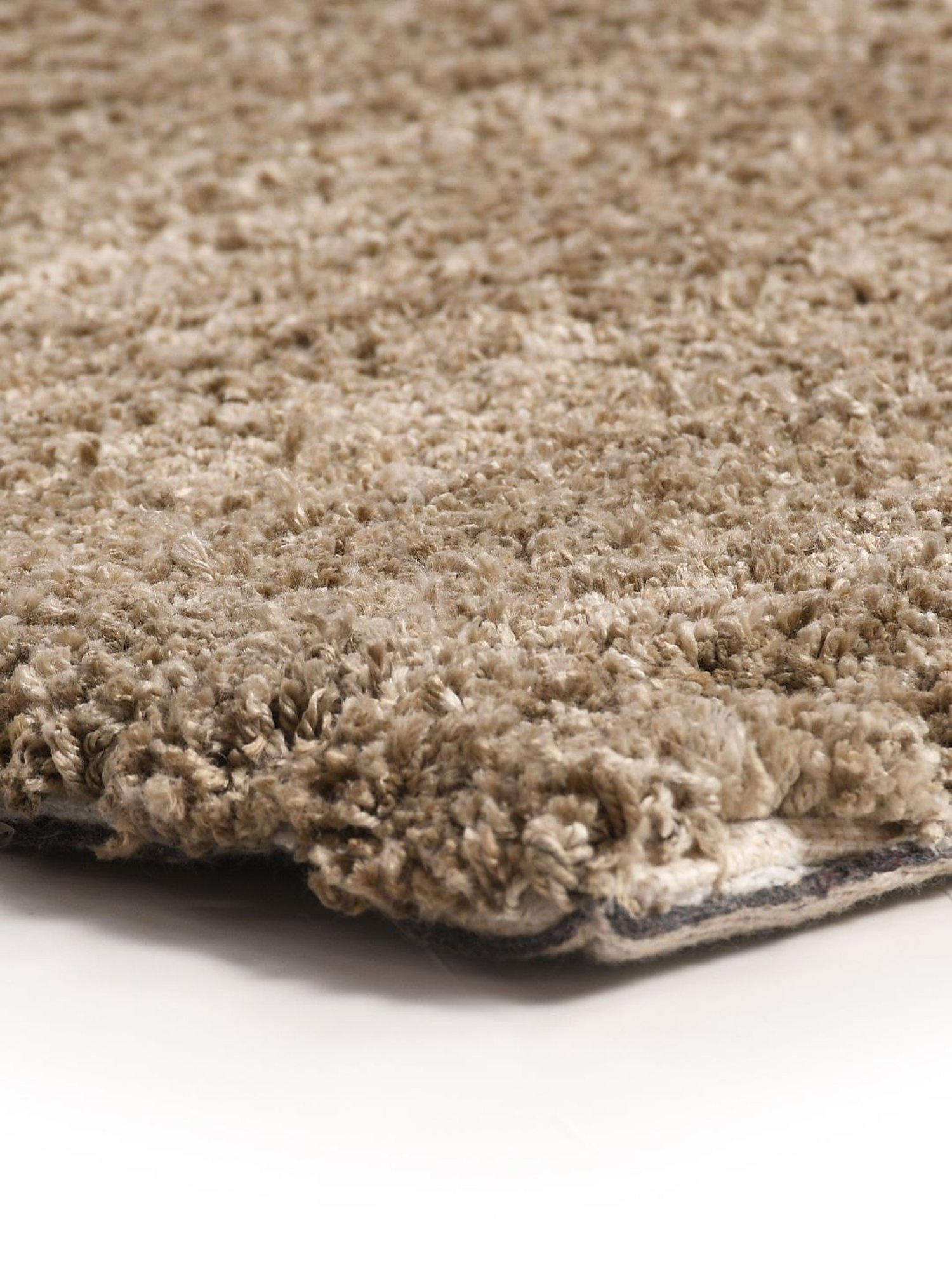 Saral Home Self Design Beige Microfibre Anti Skid Carpet