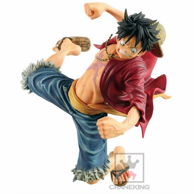 Banpresto World Figure Colosseum Champion One Piece Monkey D Luffy 6" Statue