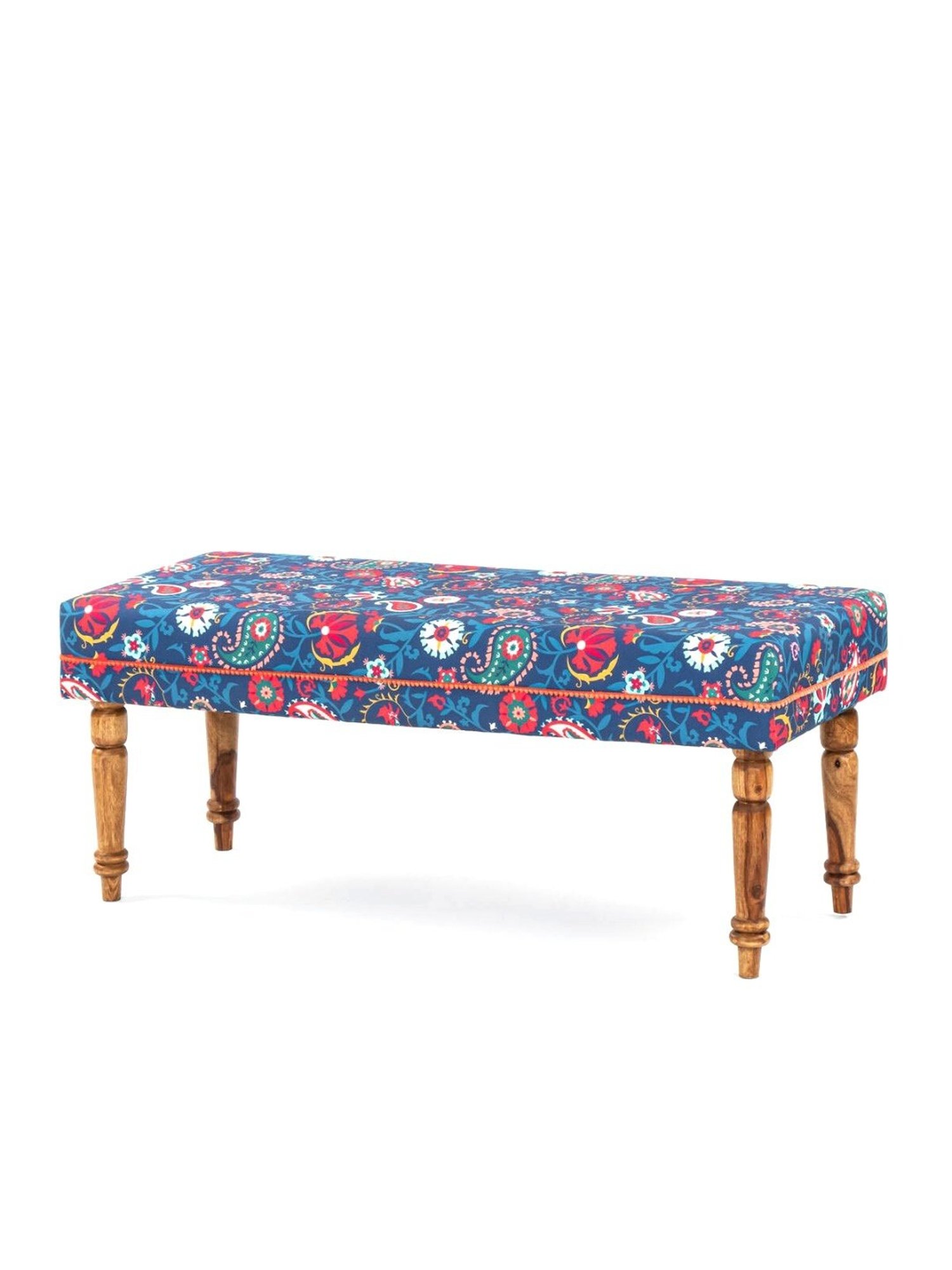 Picardy Vanity Stool Fabric/Antique Pearl - Acme Furniture