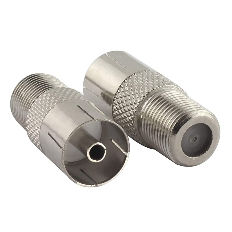 10PCS FType Female to TV Female RF Coaxial ConnectorAntenna CATV FM PAL Quick Jack Adapter