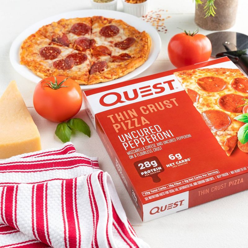 Quest Nutrition Uncured Pepperoni Frozen Thin Crust Pizza - 11.4oz