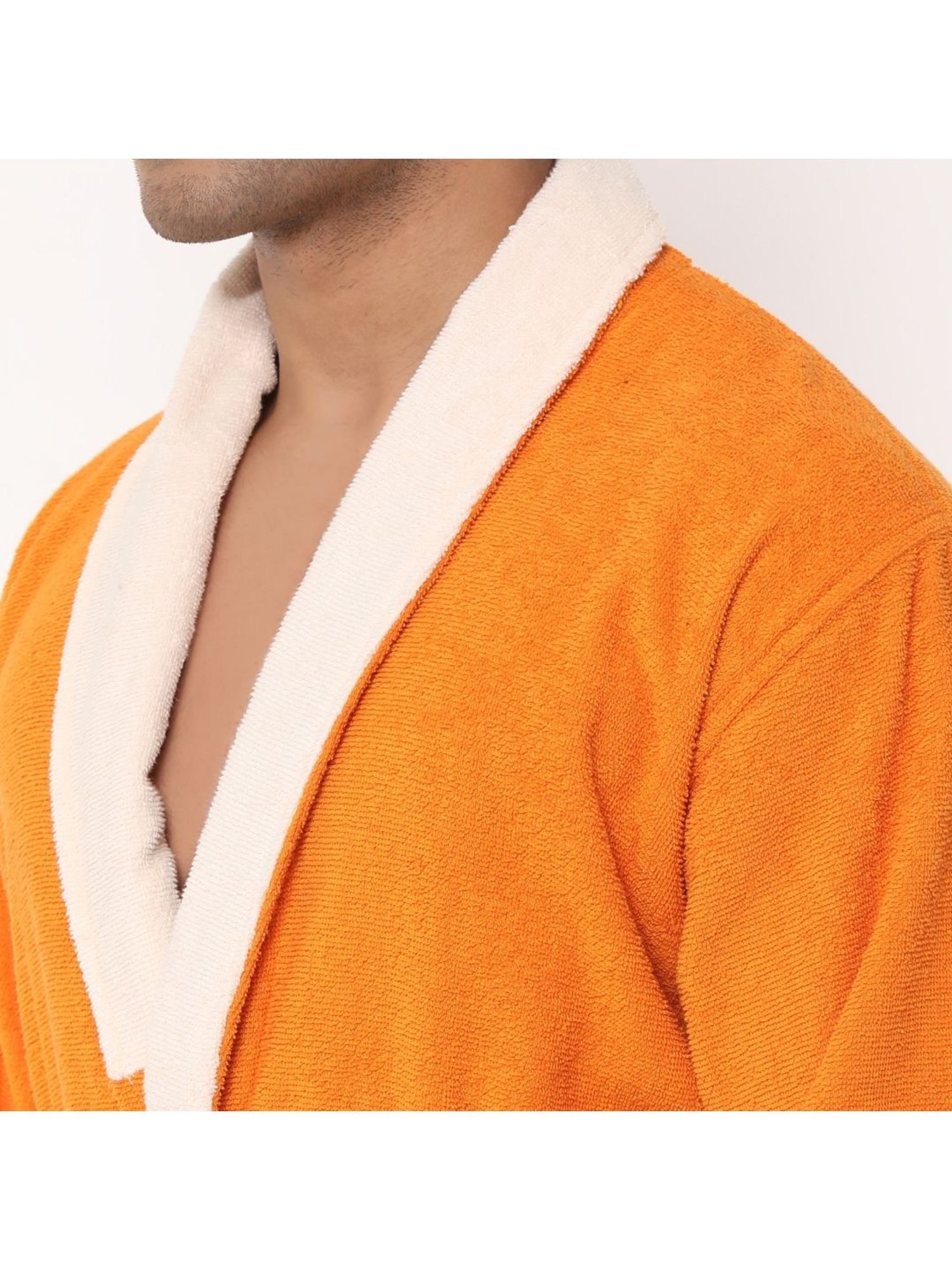 Spaces CLOUDZ Orange Cotton 300 GSM Bathrobes - Set of 1