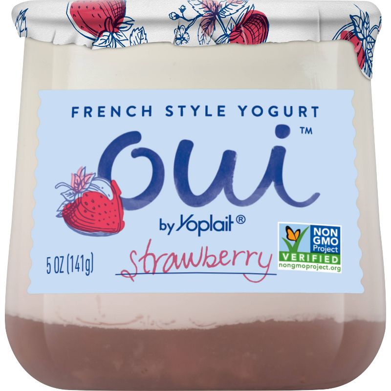 Oui by Yoplait Strawberry Flavored French Style Yogurt - 5oz
