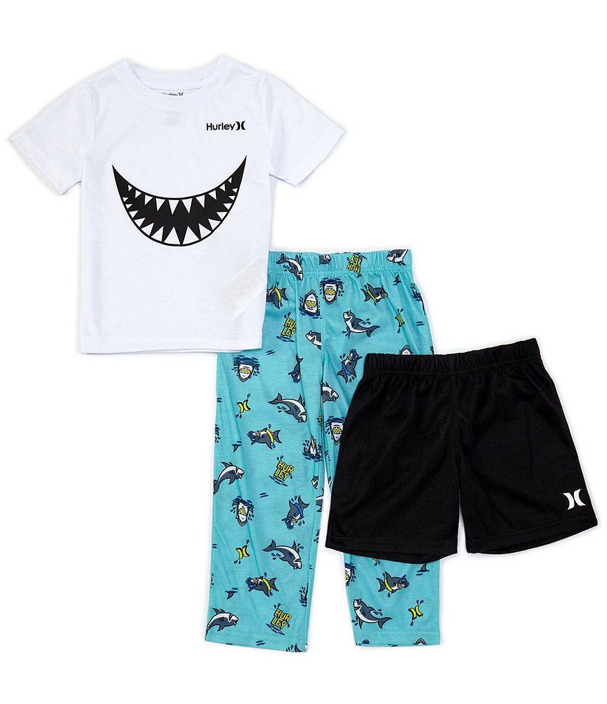 Komar Kids Little/Big Boys 4-16 Gamer Hall of Fame 3-Piece Pajamas Set