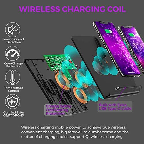 Tesla Model 3 Wireless Phone Charger Pad Horizontally Or Vertically Dual Qi Wireless Smartphone Charging Mat M3 Accessory for Qi Enable Phone Compatible Tesla Model 3 Gen 2 No Software Issue
