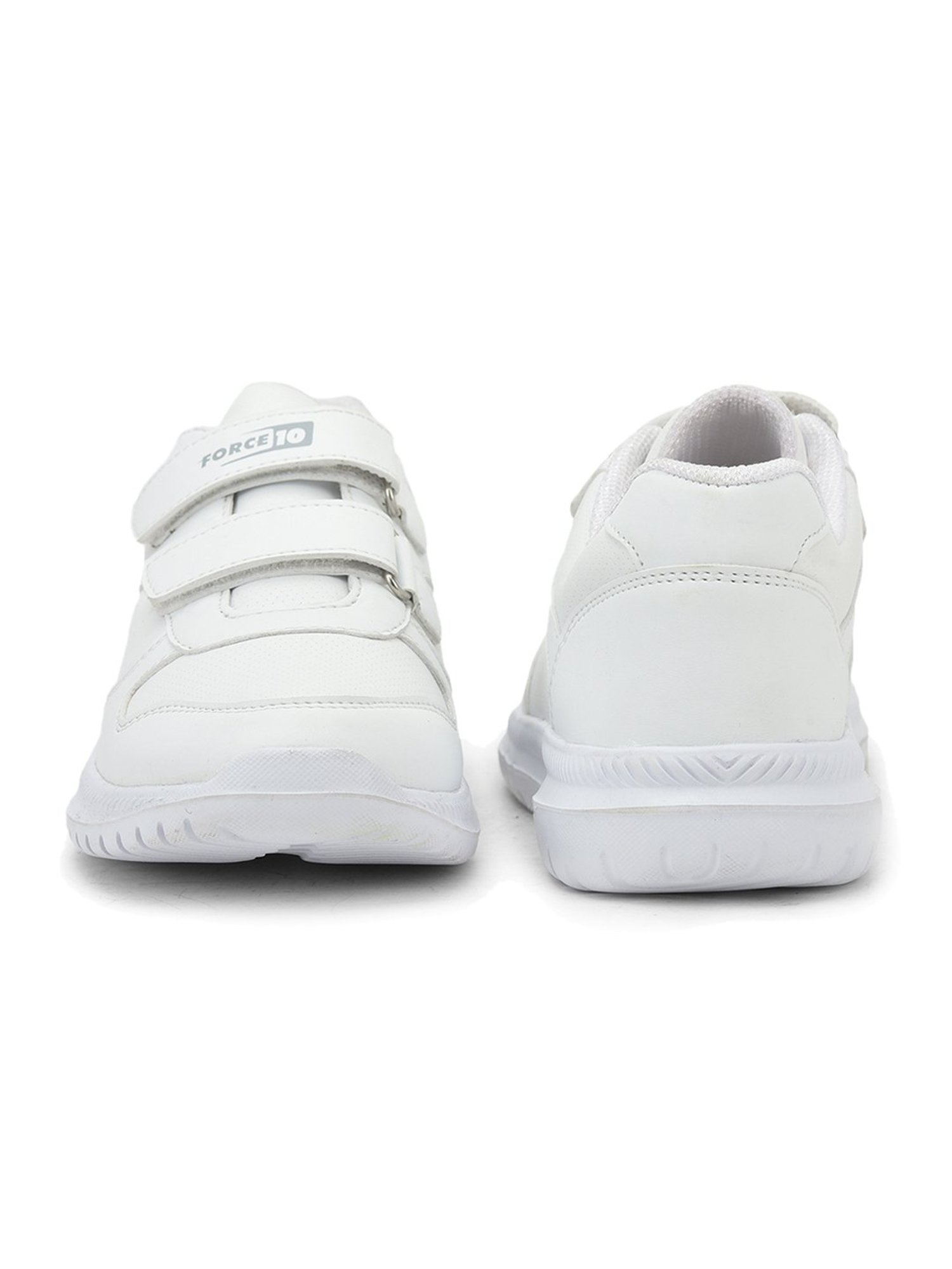Force 10 By Liberty Kids White Velcro Shoes