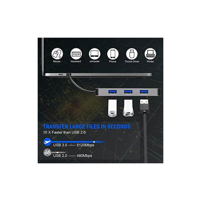 USB C Hub Adapter  8 in 1 Portable Aluminum Dongle 4k HDMI HD Video Type C Ethernet USB 30 Hub SDTF Card Reader for MacBookProAir iPad ChromeBook XPS and More Type C Devices