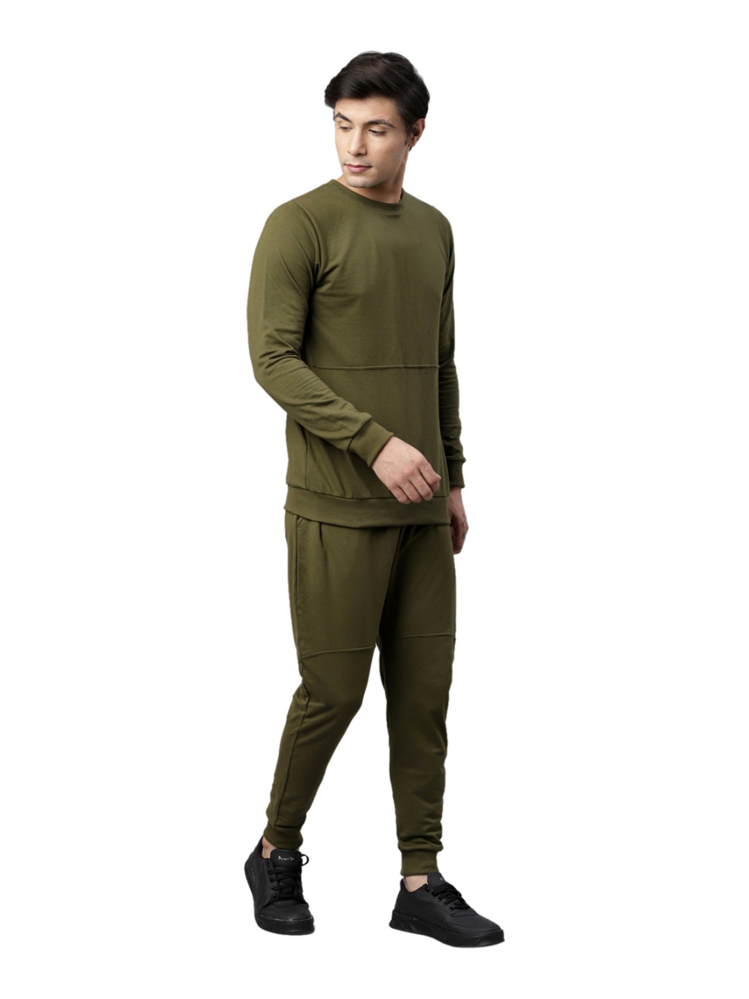 Rigo Olive Green Regular Fit Tracksuit