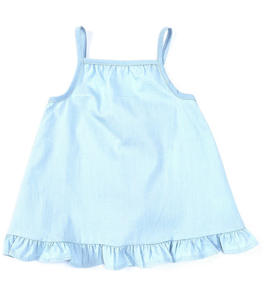 Chelsea & Violet Little Girls 2T-6X Chambray Cross Back Tank
