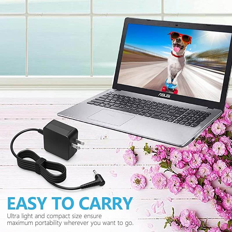 AC Charger Fit for Lenovo IdeaPad 510 ADLX65CCGU2A ADLX65CDGU2A ADLX65CLGU2A ADLX65CCGA2A PA-1650-20LL ADLX65CLGC2A ADLX65CDGA2A 510-14ISK 510-15ISK 510-15IKB Laptop Power Supply Adapter Cord