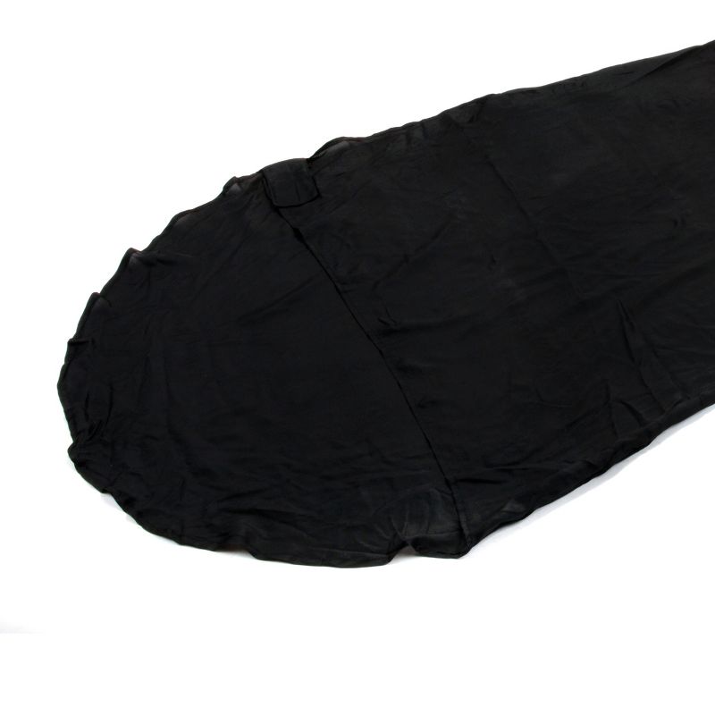 Snugpak Silk Sleeping Bag Liner with Stuff Sack, Heat Management for Hot or Cold Climates, Black