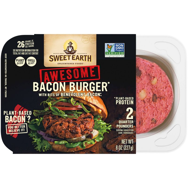 Sweet Earth Awesome Bacon Burger - 8oz