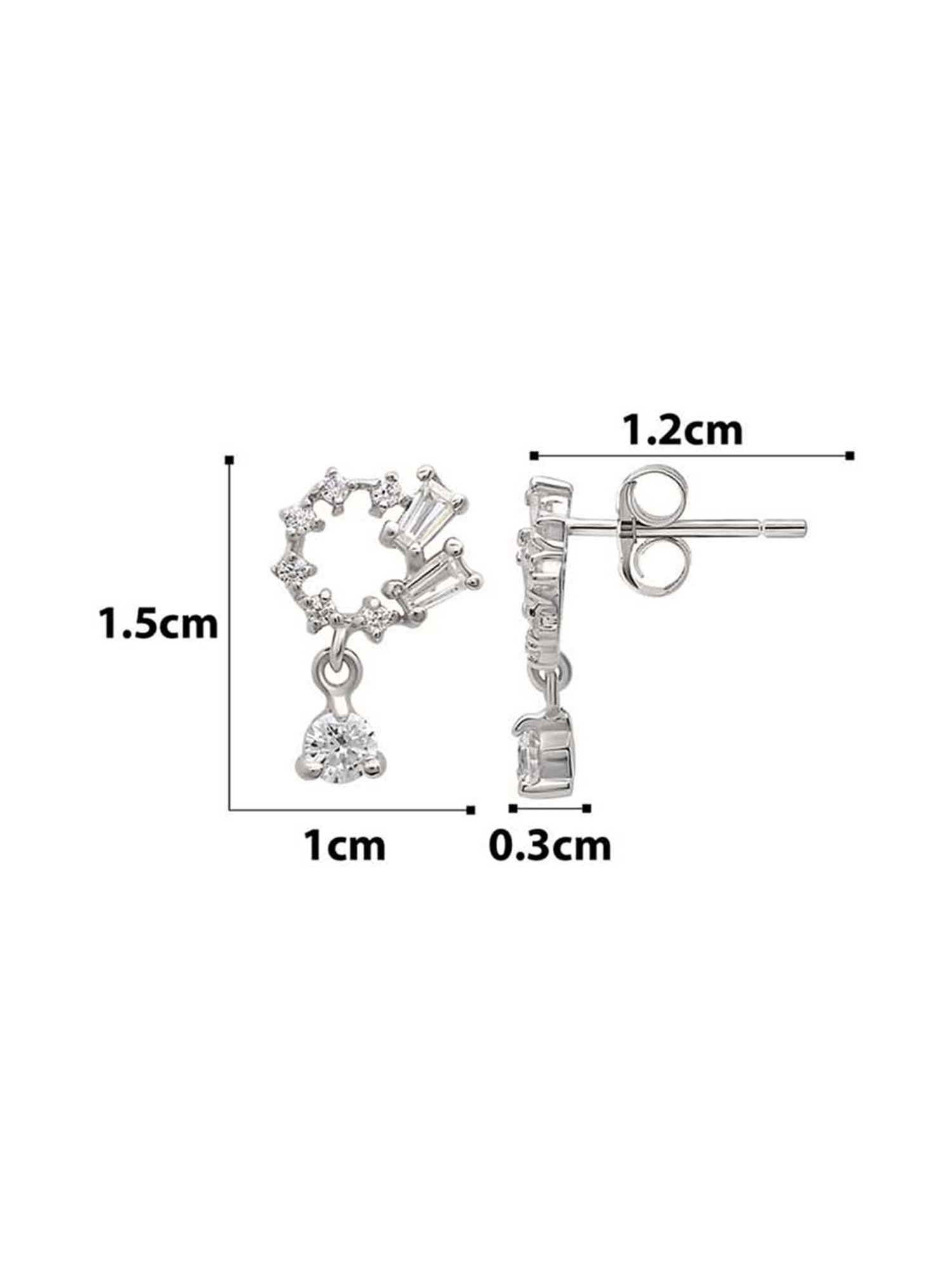 Silberry 925 Sterling Silver Orchid Drop Earrings for Women