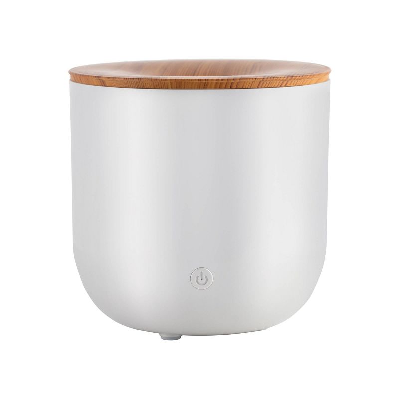 150ml Vela Pearl Woodgrain Essential Oil Diffuser White - SpaRoom