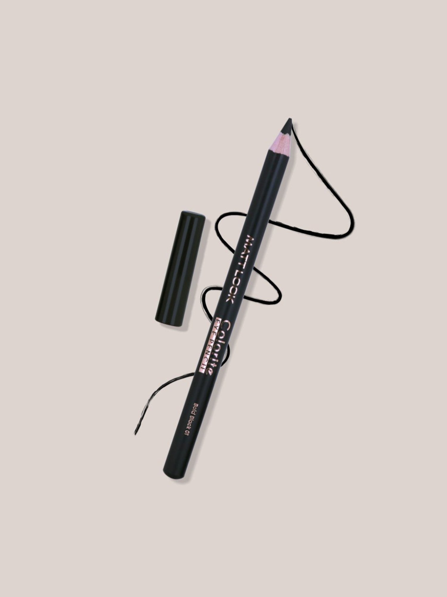 Matt Look Colorite Eye Pencil Bold Black 01 - 20 gm