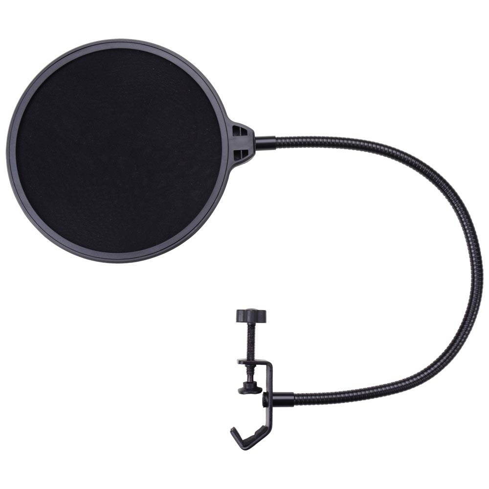 Studio Microphone Mic Wind Screen Pop Filter Mask Shield Mount Gooseneck