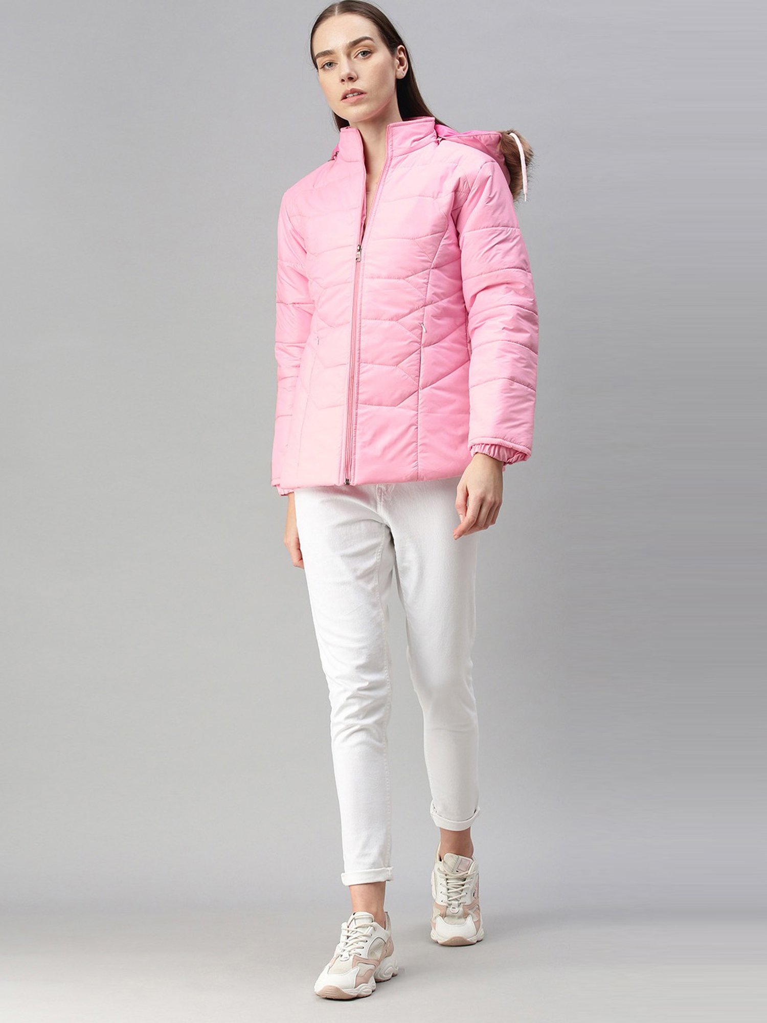 VOXATI Pink Regular Fit Jacket