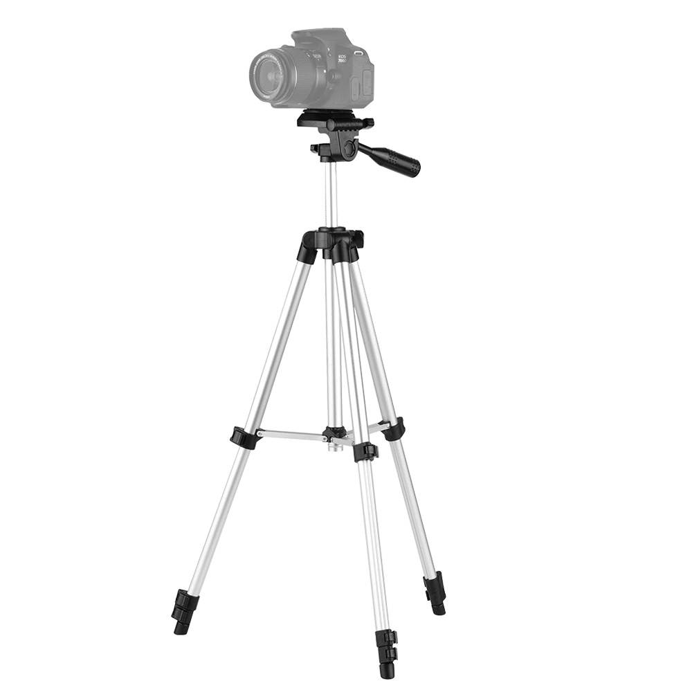 46inch/118cm Aluminum Alloy Camera Tripod Lightweight Portable Photography Video Tripod Max. Load 2.5kg with Carrying Bag