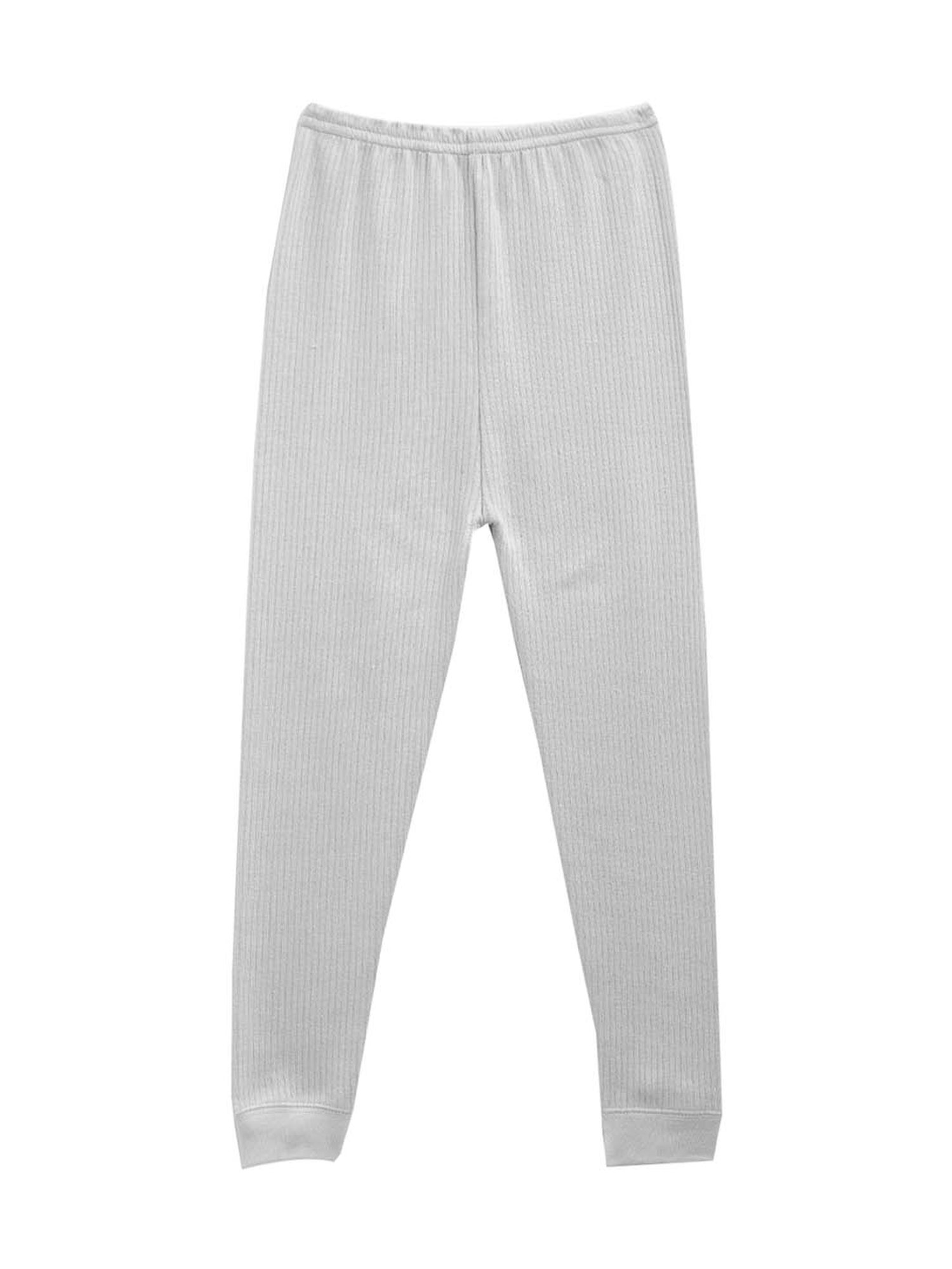 Kanvin Kids Grey Regular Fit Thermal Top & Pants Set