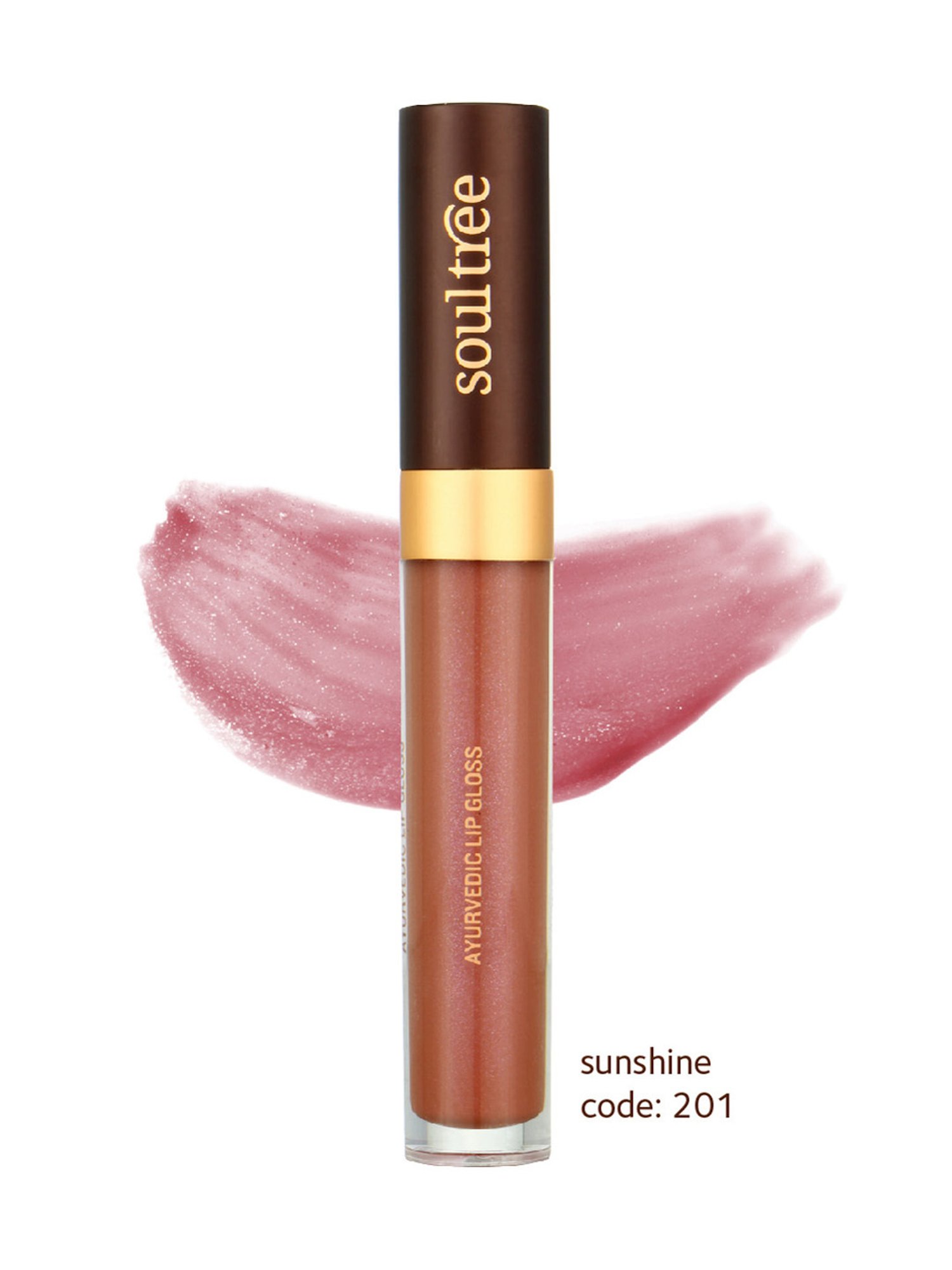 SoulTree Ayurvedic Lip Gloss - Sunshine - 5 gm | Organic Lip Gloss