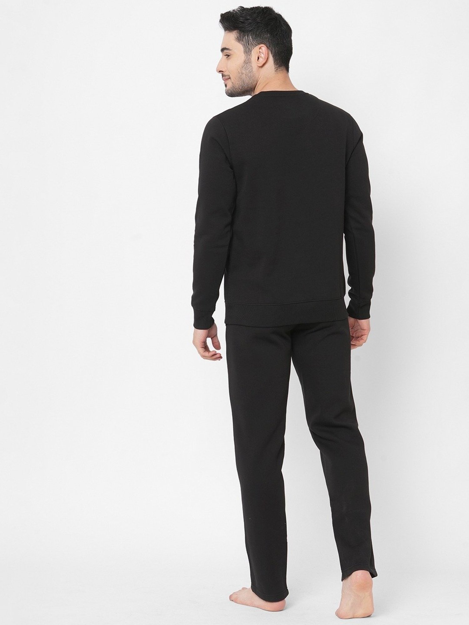 Sweet Dreams Black Regular Fit Lounge Set