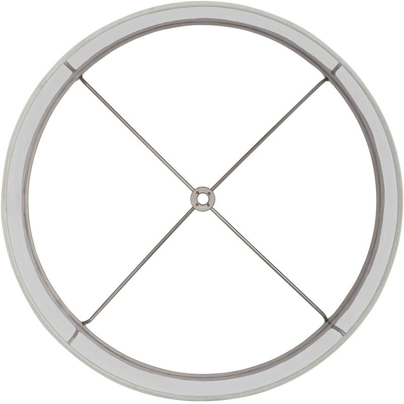 Springcrest Quatrefoil Laser Cut Pattern Medium Lamp Shade 14" Top x 14" Bottom x 10" High (Spider) Replacement with Harp and Finial