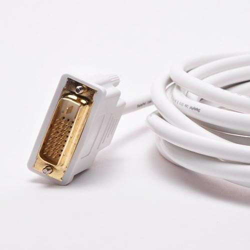 FireFold MDP-10-DVI Mini DisplayPort to DVI Adapter Cable -10 Feet - gold plated plugs - TV, DVI monitor or any other DVI-compatible device
