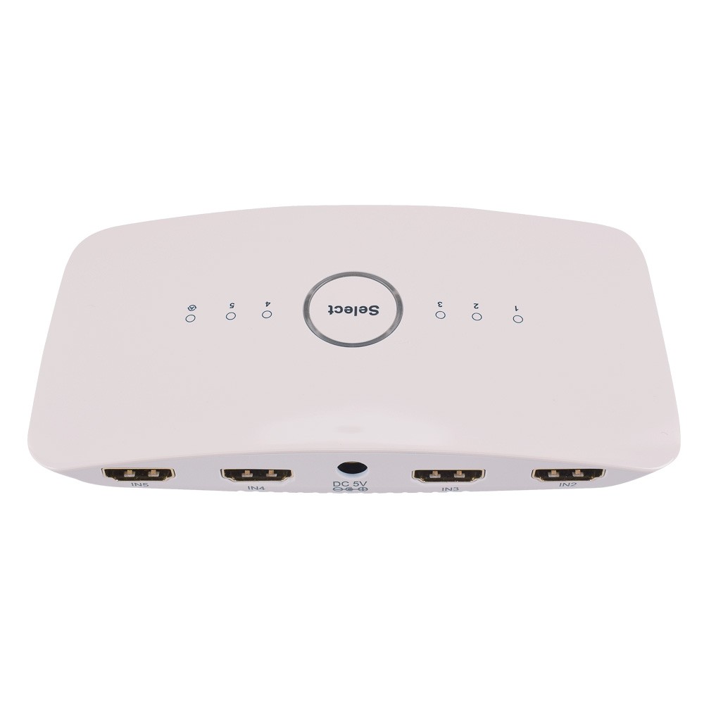 5 Port HDMI 2.0 4K/60HZ HDR HDCP2.2 18Gbps HDR Voice Switcher Support Mobile APP Connection