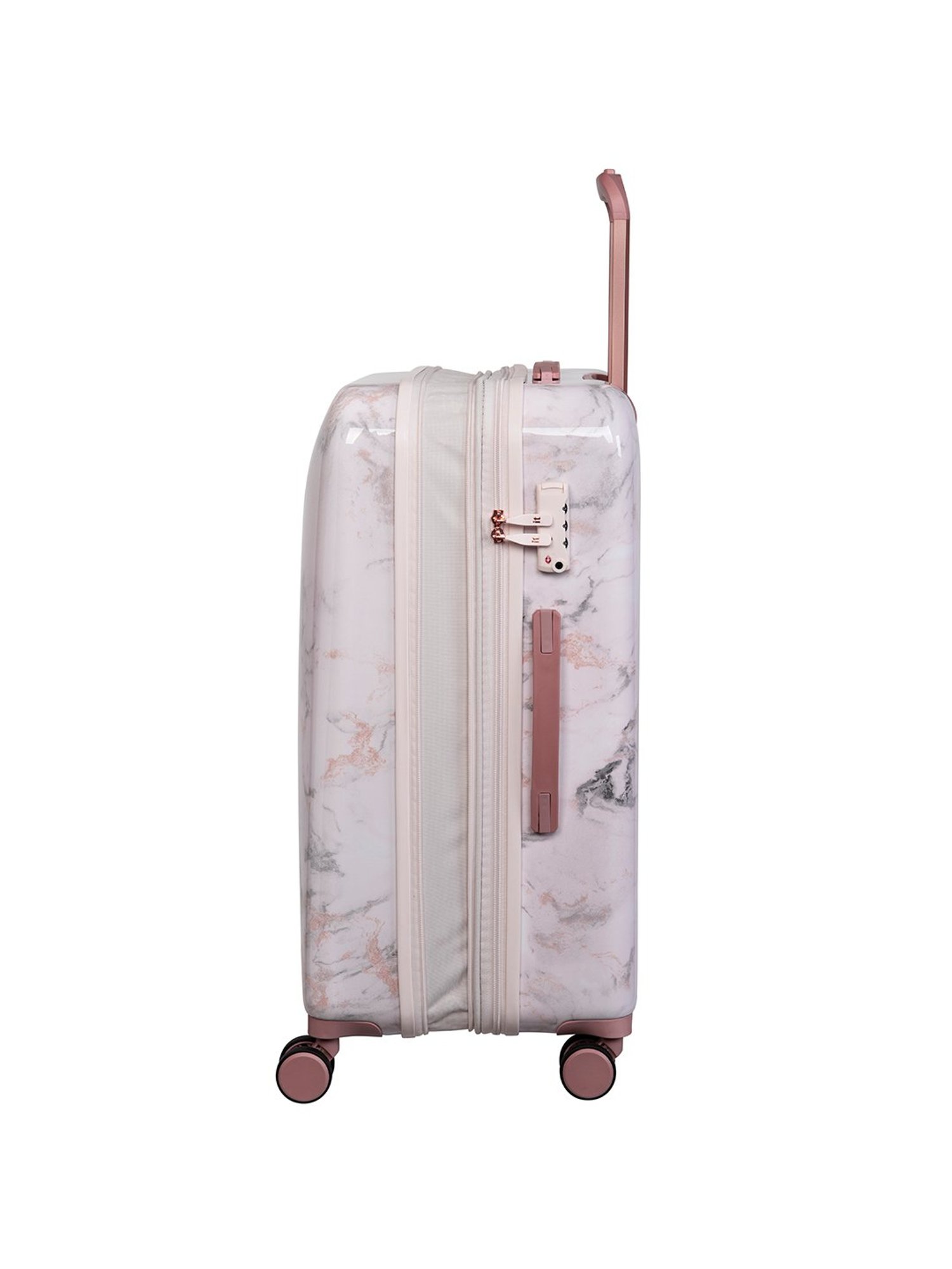 it luggage Sheen Marble Pink Cabin-20 inches Expandable Hardsided Trolley Bag with TSA Lock