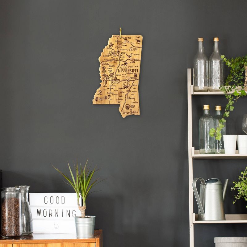 Totally Bamboo Destination Mississippi Serving and Cutting Board