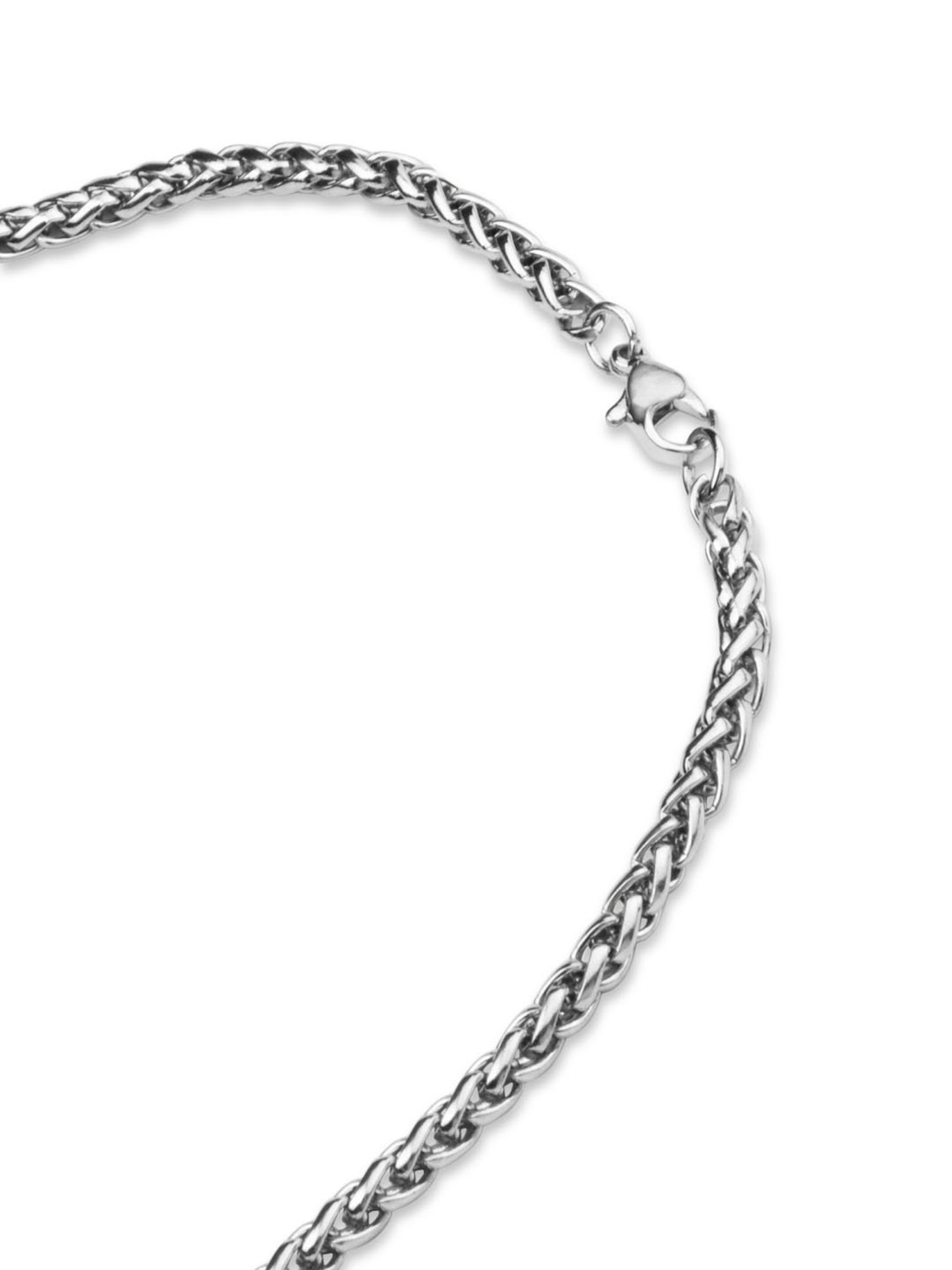 The Bro Code Silver-Plated Twisted Necklace For Men