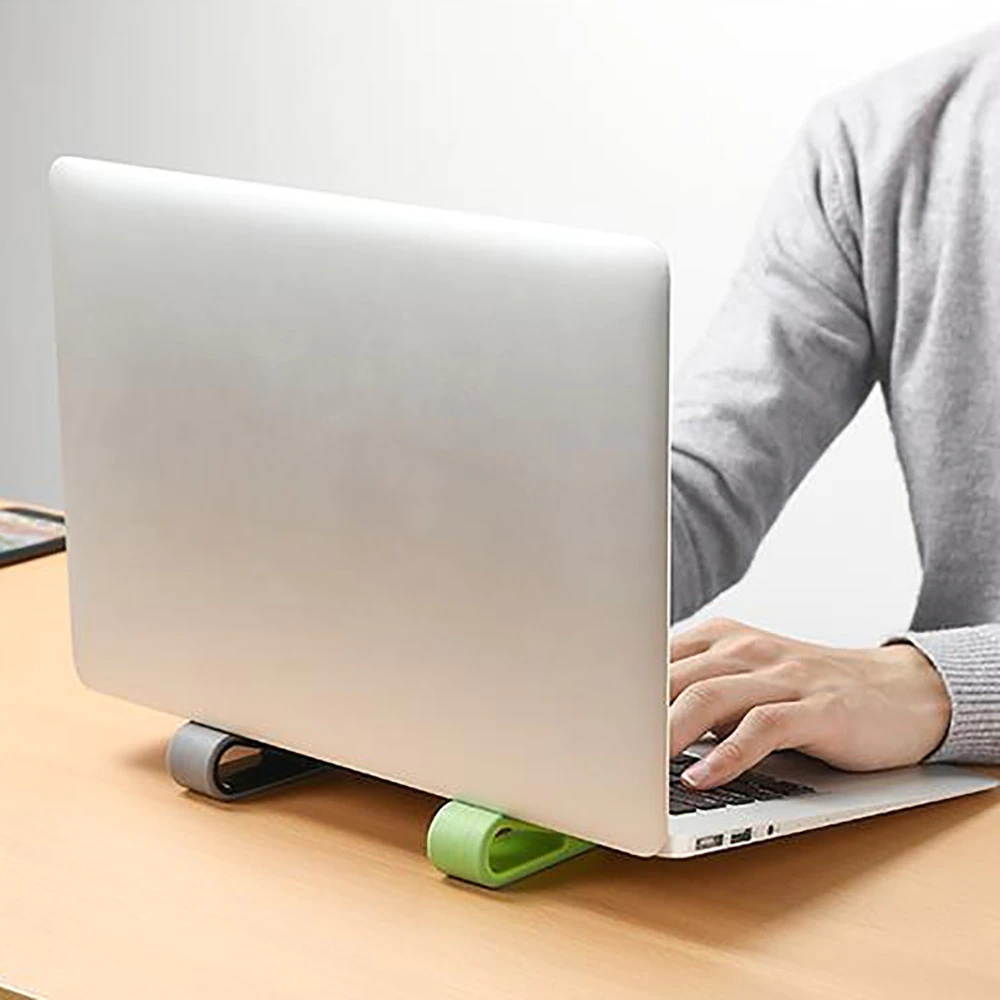 Portable Simple Laptop Stand Adjustable Cooling Bracket Desktop Computer Increased Shelf Cooler Base Pad Bracket Office Supplies