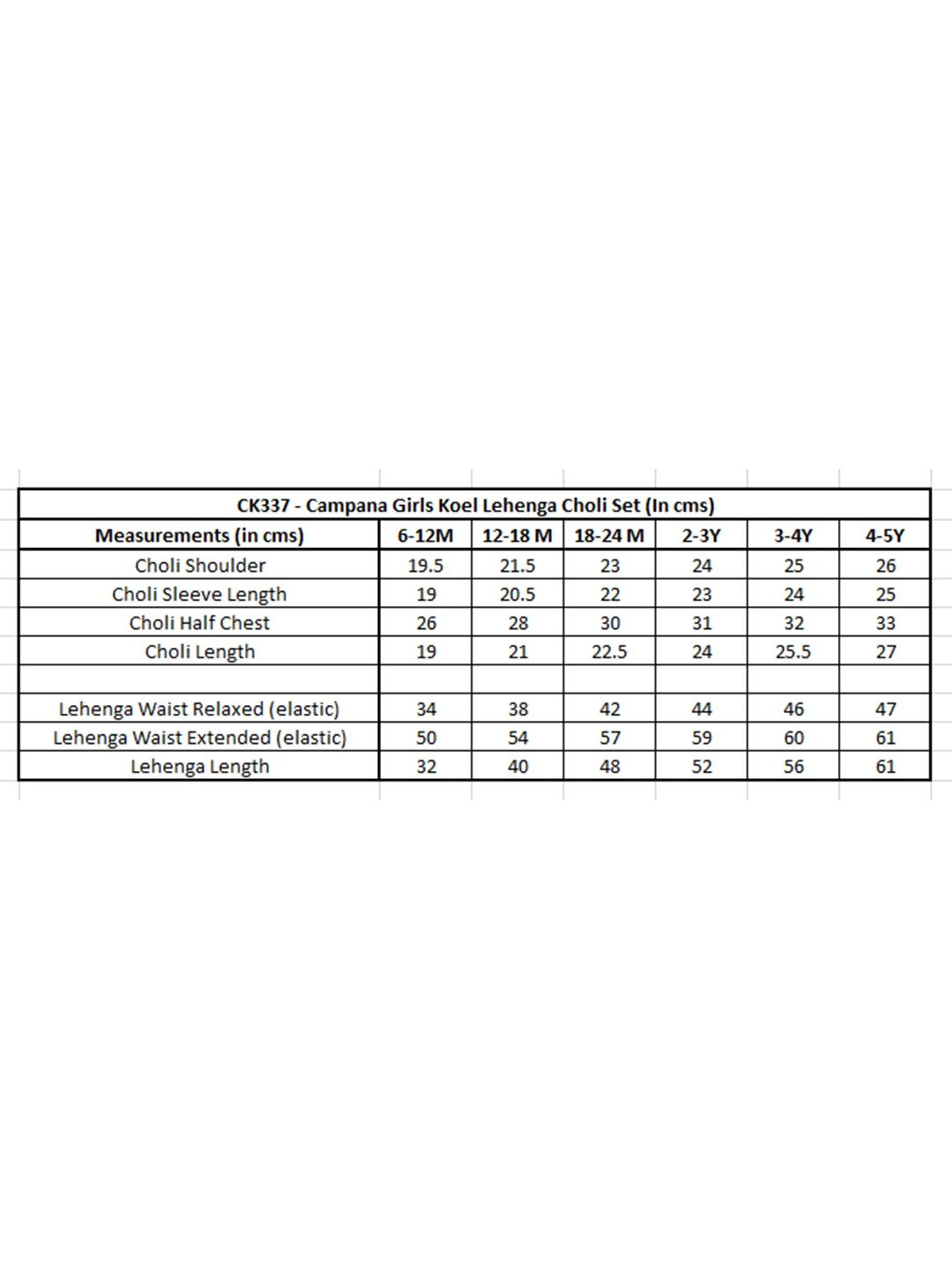 Campana Kids Pink Floral Print Lehenga with Choli