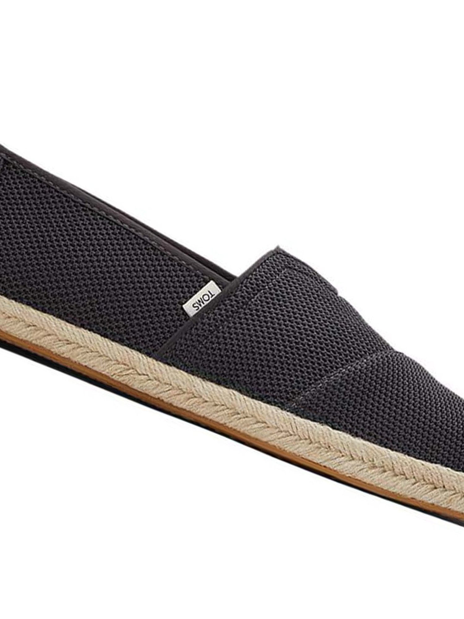 TOMS Men's Alpargata Rope Ink Black Espadrille Shoes