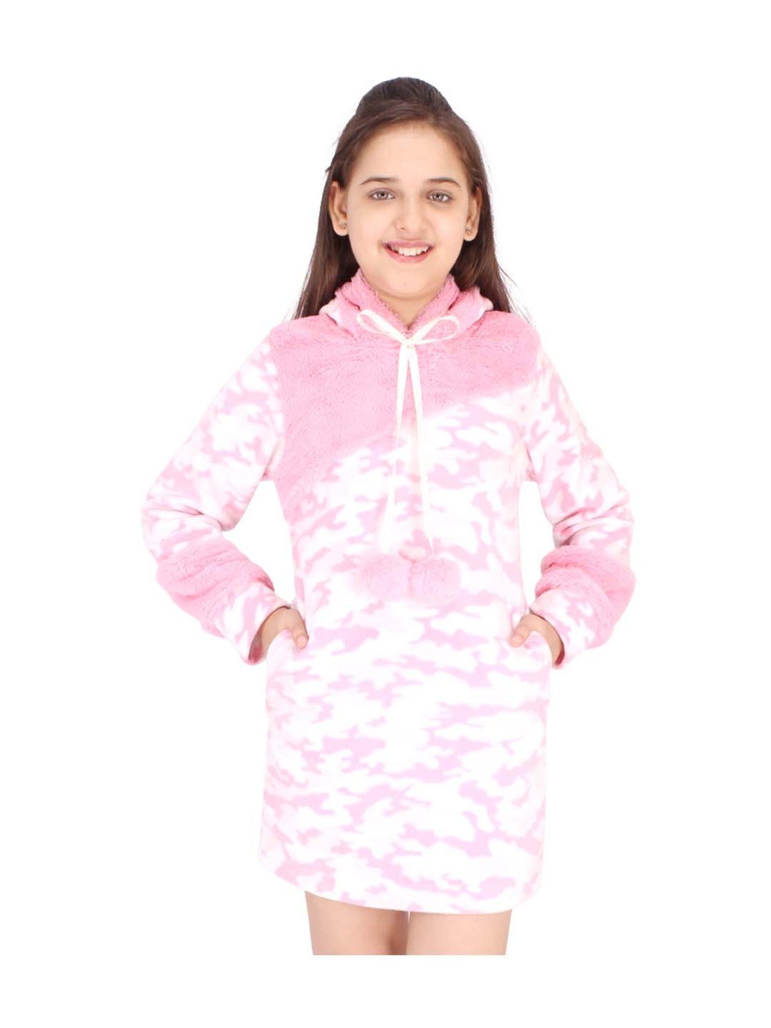 Cutecumber Kids Pink Printed Dress