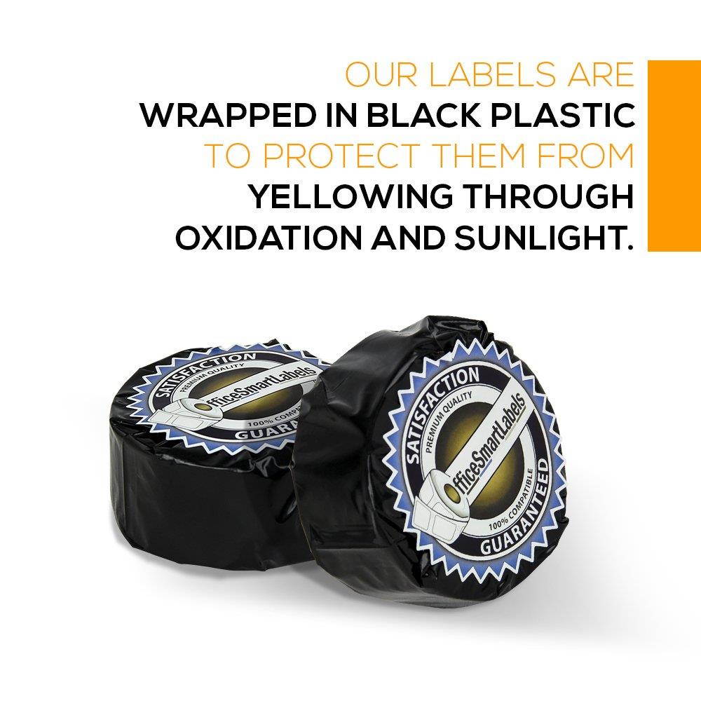 Dymo Compatible 30320 LabelWriter Self-Adhesive White Address Labels, 1-1/8" x 3-1/2" (10 Rolls, 260 Labels Per Roll)