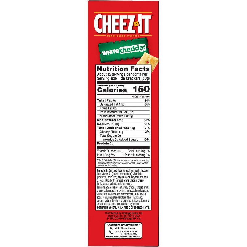 Cheez-It White Cheddar Baked Snack Crackers - 12.4oz