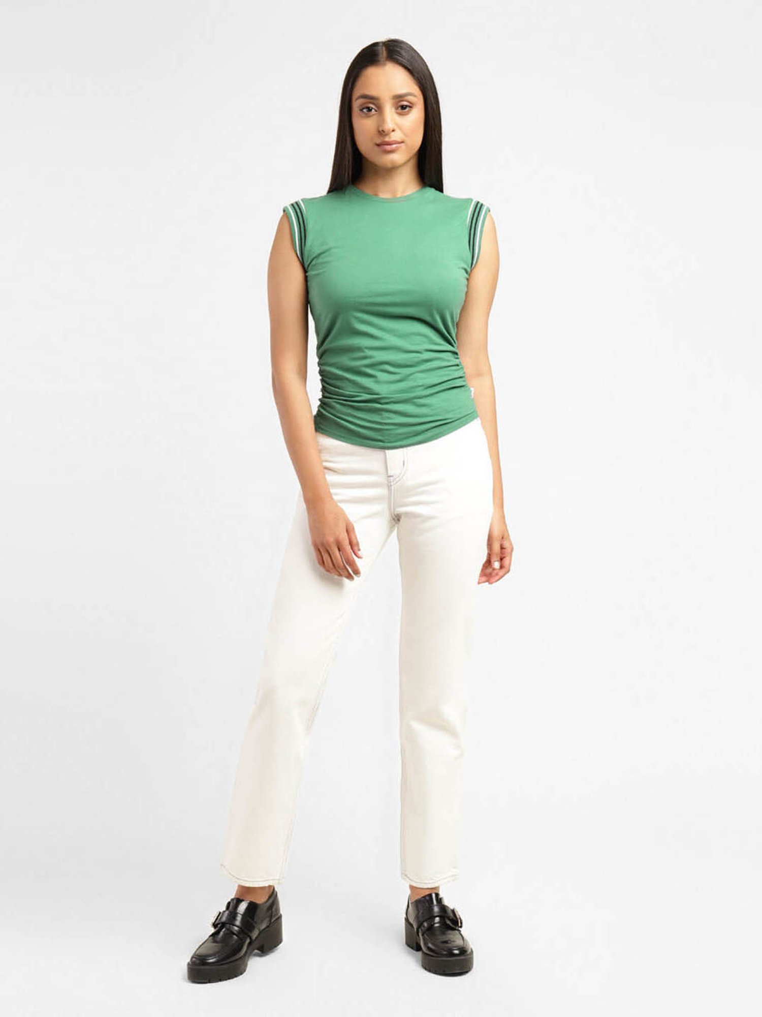 Levi's Pine Green Cotton Top