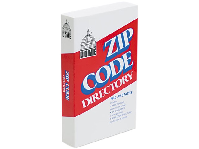 Dome 5100 Zip Code Directory, Paperback, 750 Pages
