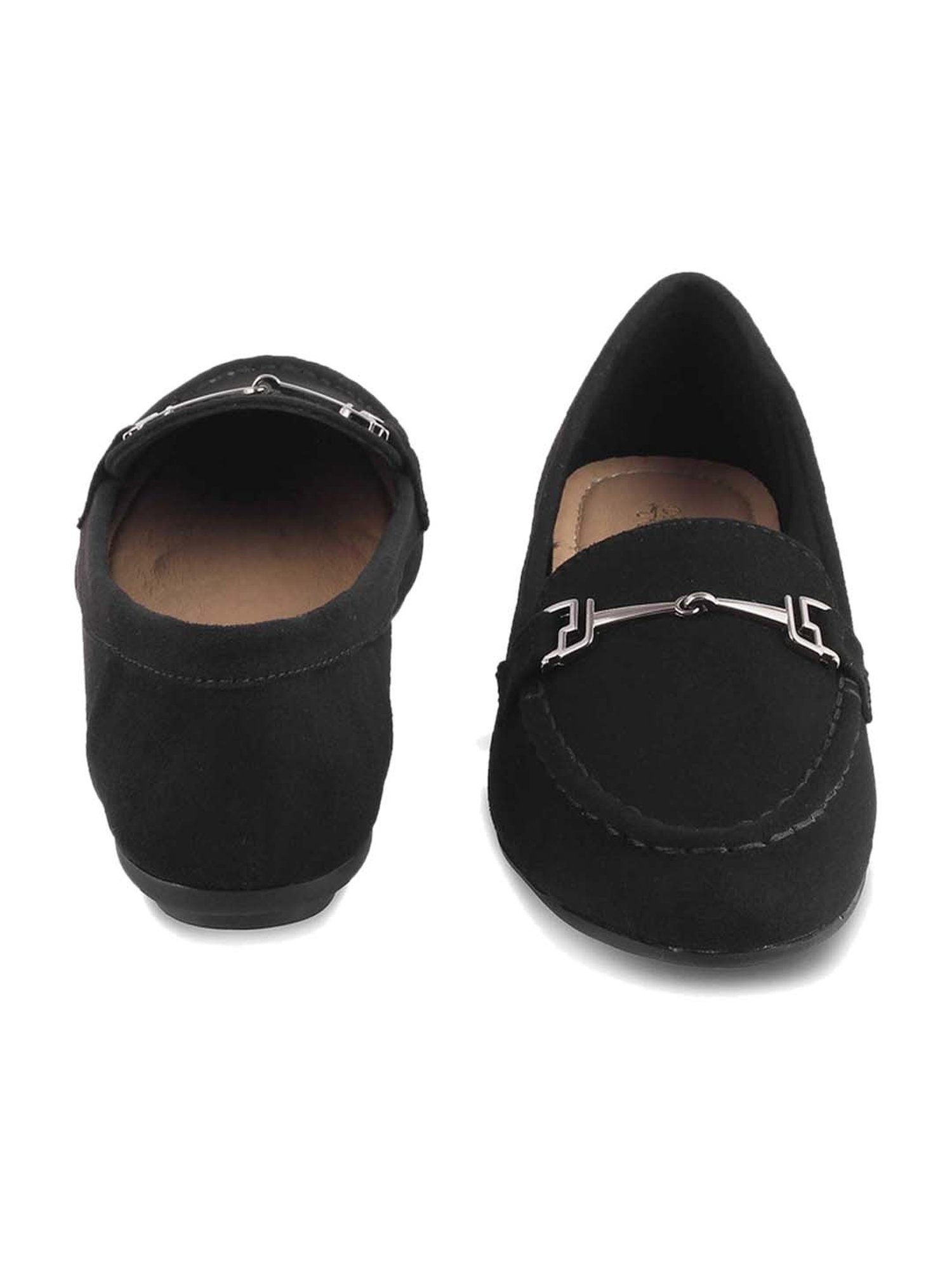 Tresmode Women's Black Casual Loafers