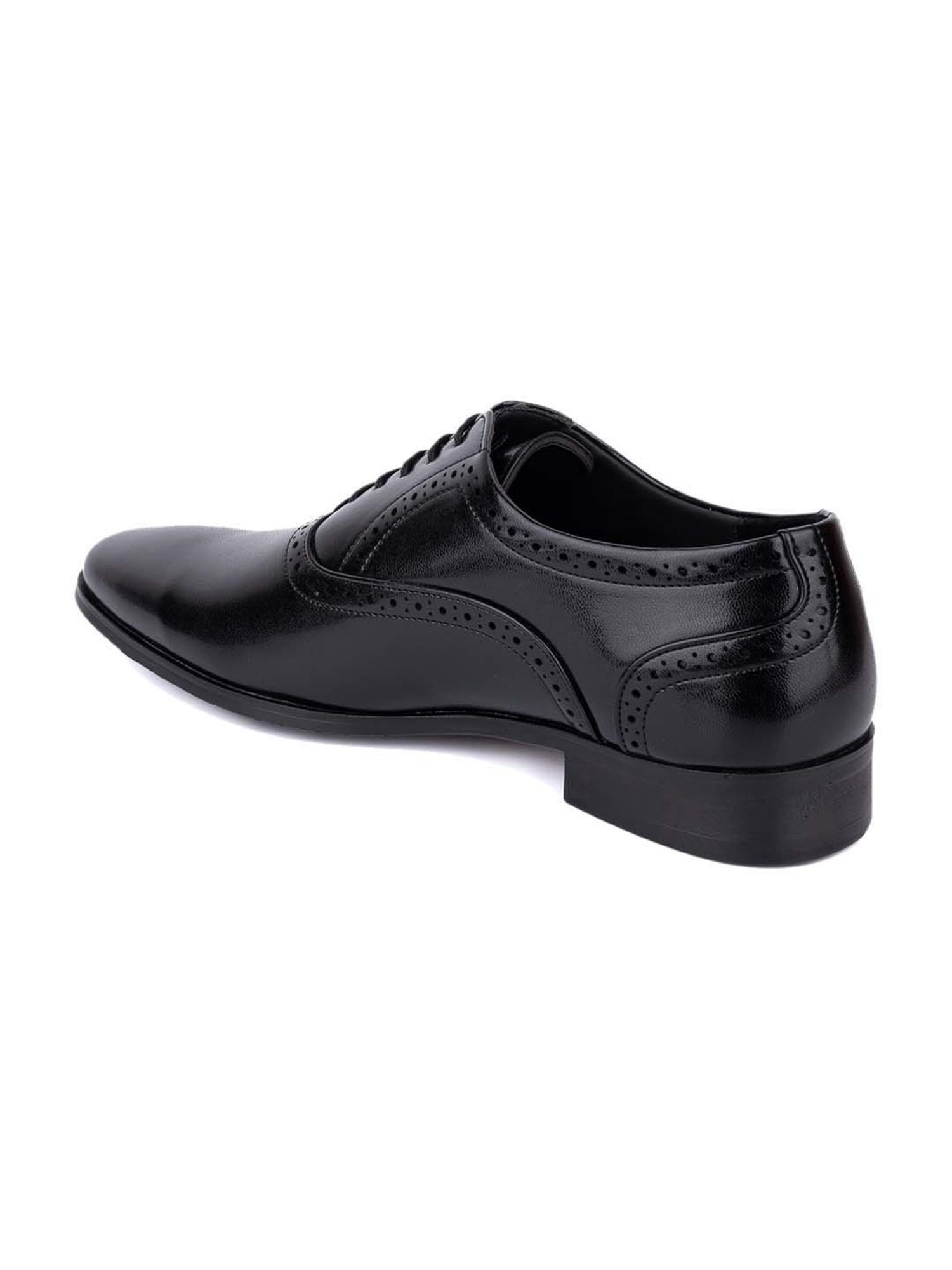 Hydes N Hues Men's Ink Black Oxford Shoes
