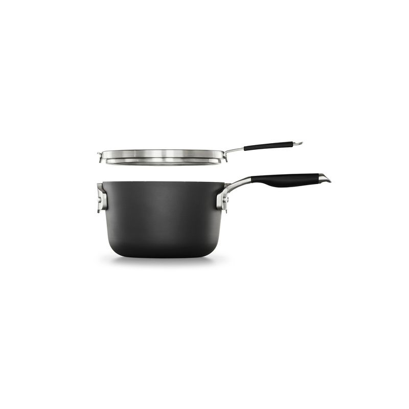 Calphalon Select 3.5qt Space Saving Hard-Anodized Nonstick Sauce Pan with Lid