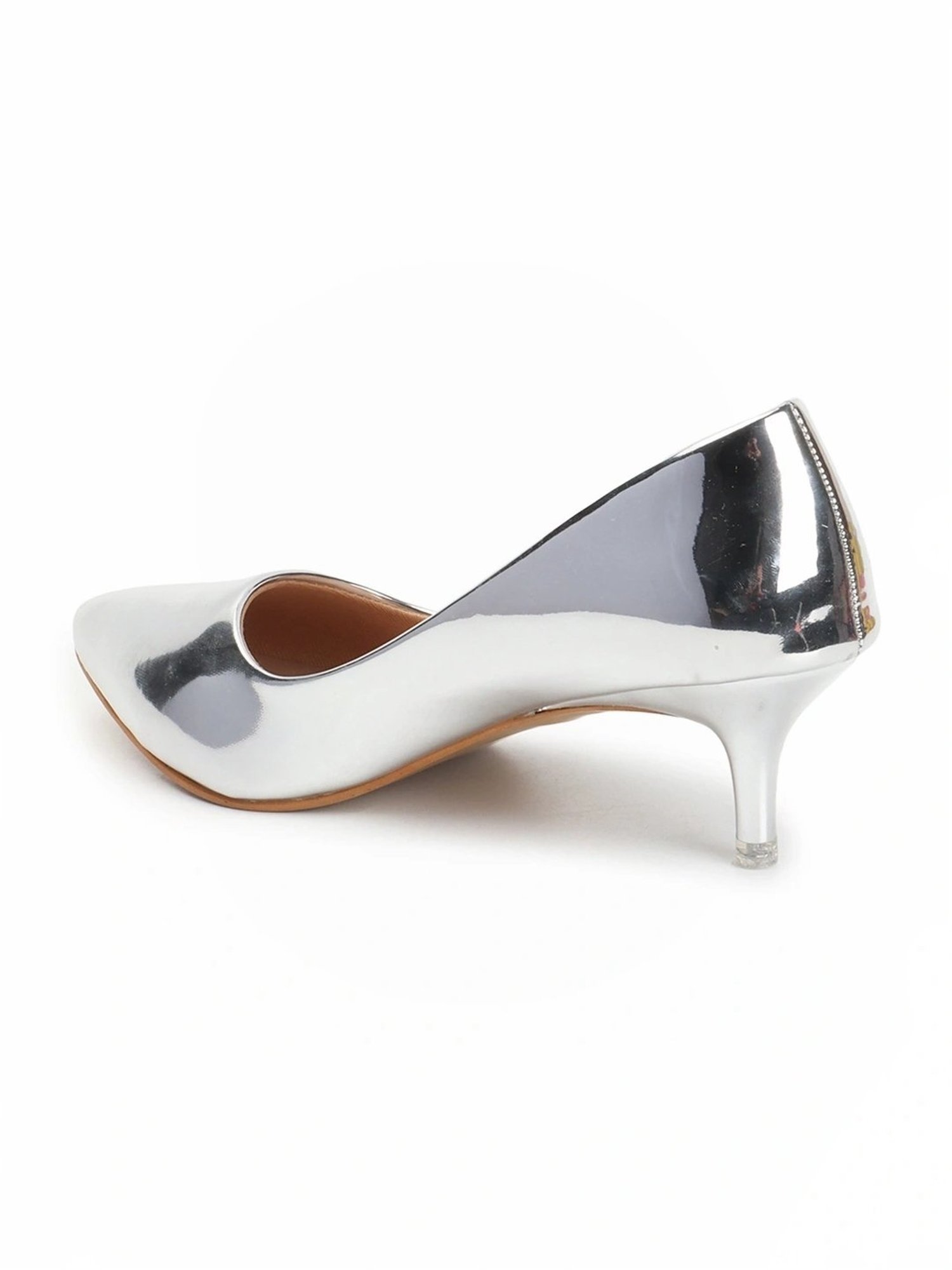 Carlton London Women's Silver Stiletto Pumps