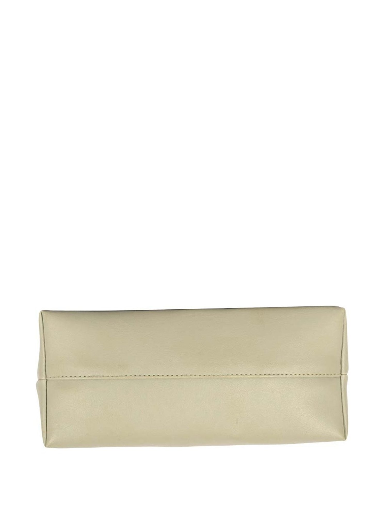 Baggit Roll Cream Solid Medium Handbag