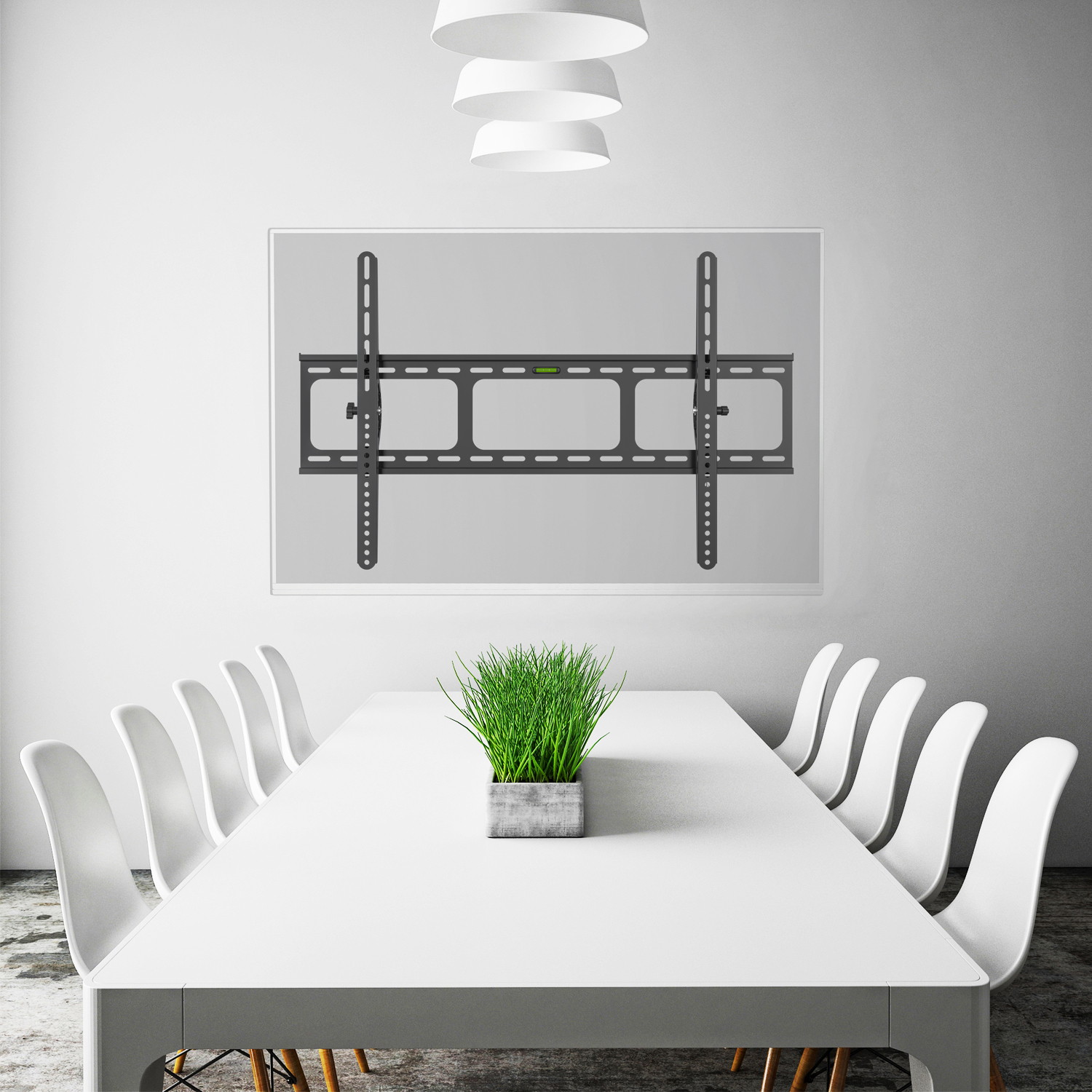 Heavy Duty Low Profile Tilting Flat Panel Wall Mount, Max Panel Weight 60kg Designed for Most of 40-100 inch LED, LCD, OLED Flat Panels, Supports up to VESA 800x500mm BIGASSMOUNT60T Amer Mounts